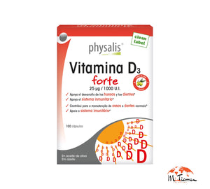 Vitamina D3 forte   100 capsulas Physalis