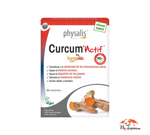 Curcum Actif  Vegan 30 comprimidos Physalis