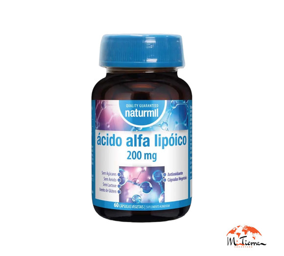 Ácido alfa lipioco 200mg 60 cápsulas  Naturmil