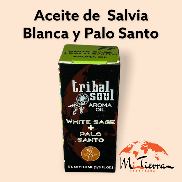 Aceite de Salvia Blanca y Palo Santo